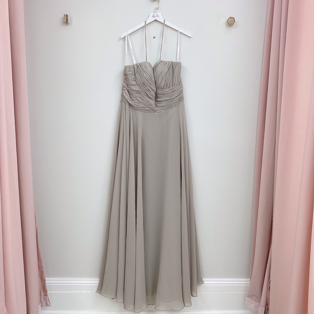 Christina Wu Style #22788 Taupe Sz 16